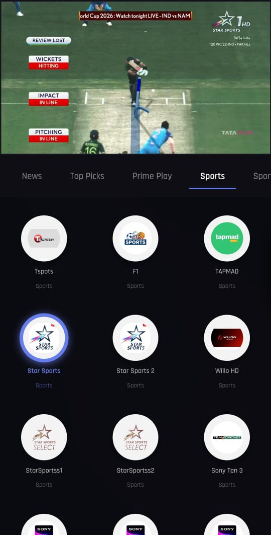 LVT TV Mobile App Screenshot 1 — Live Bangla channels interface